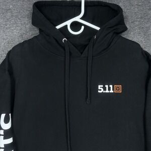 511 Tactical Hoodie Mens XL Black Long Sleeve Pullover Hooded Drawstring